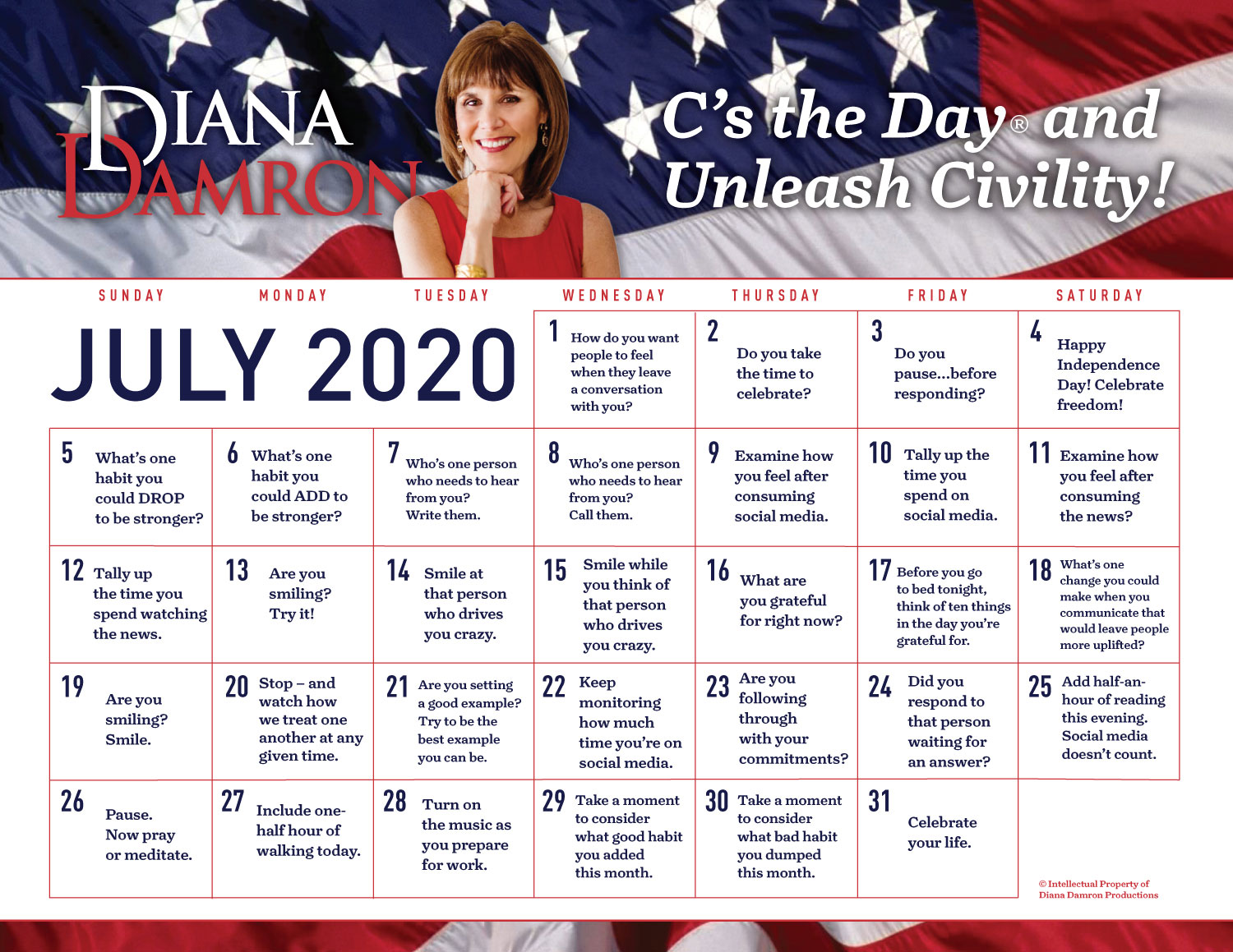 July 2020 Calendar by Diana Damron